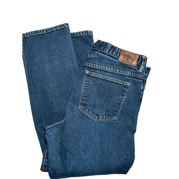 LRL Lauren Ralph Lauren Women's Blue Straight Leg Jean Size 14 - Picture 2 of 12